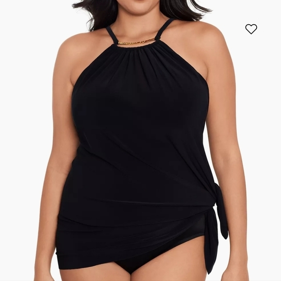 Magicsuit Parker halter swimdress shaping support optional side tie swim dress - Picture 4 of 12